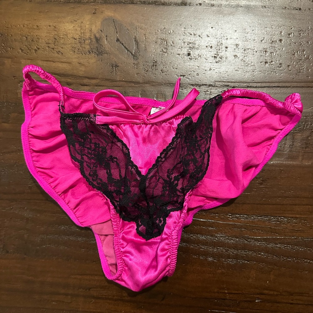 Victoria's Secret Satin String Bikini Panties NWOT